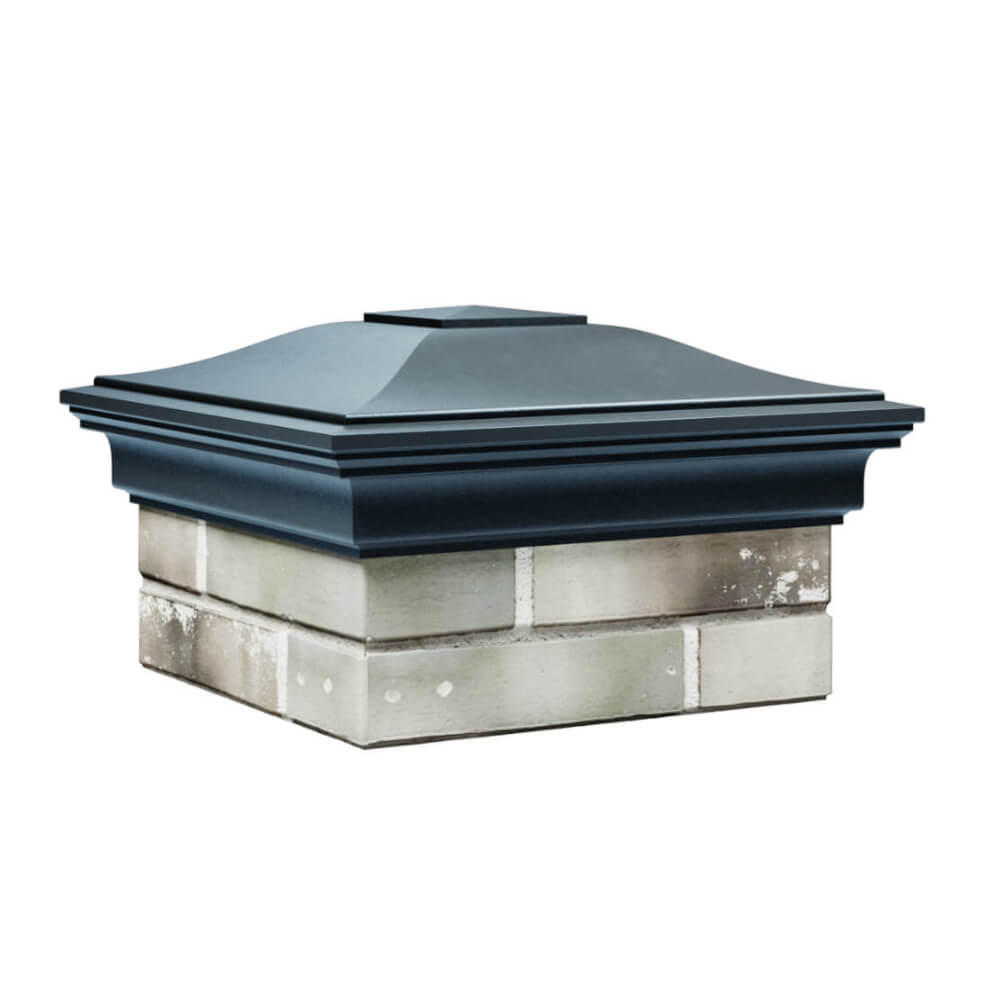 Колпак Zking Монблан Серый на столб 1.5х1.5 еврокирпича 0.7НФ (355х355мм) в Павловском Посаде фото