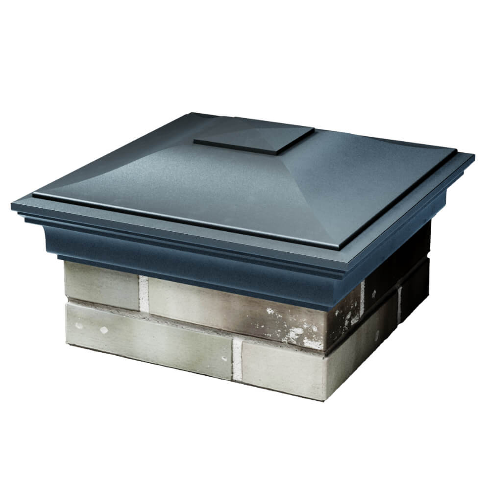 Колпак Zking Монблан Серый на столб 1.5х1.5 кирпича (385х385мм) в Павловском Посаде фото