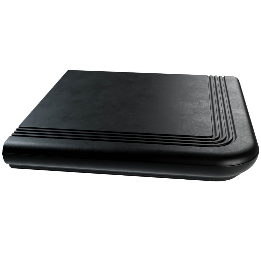 Ступень угловая Verona 340х340х20мм Черный