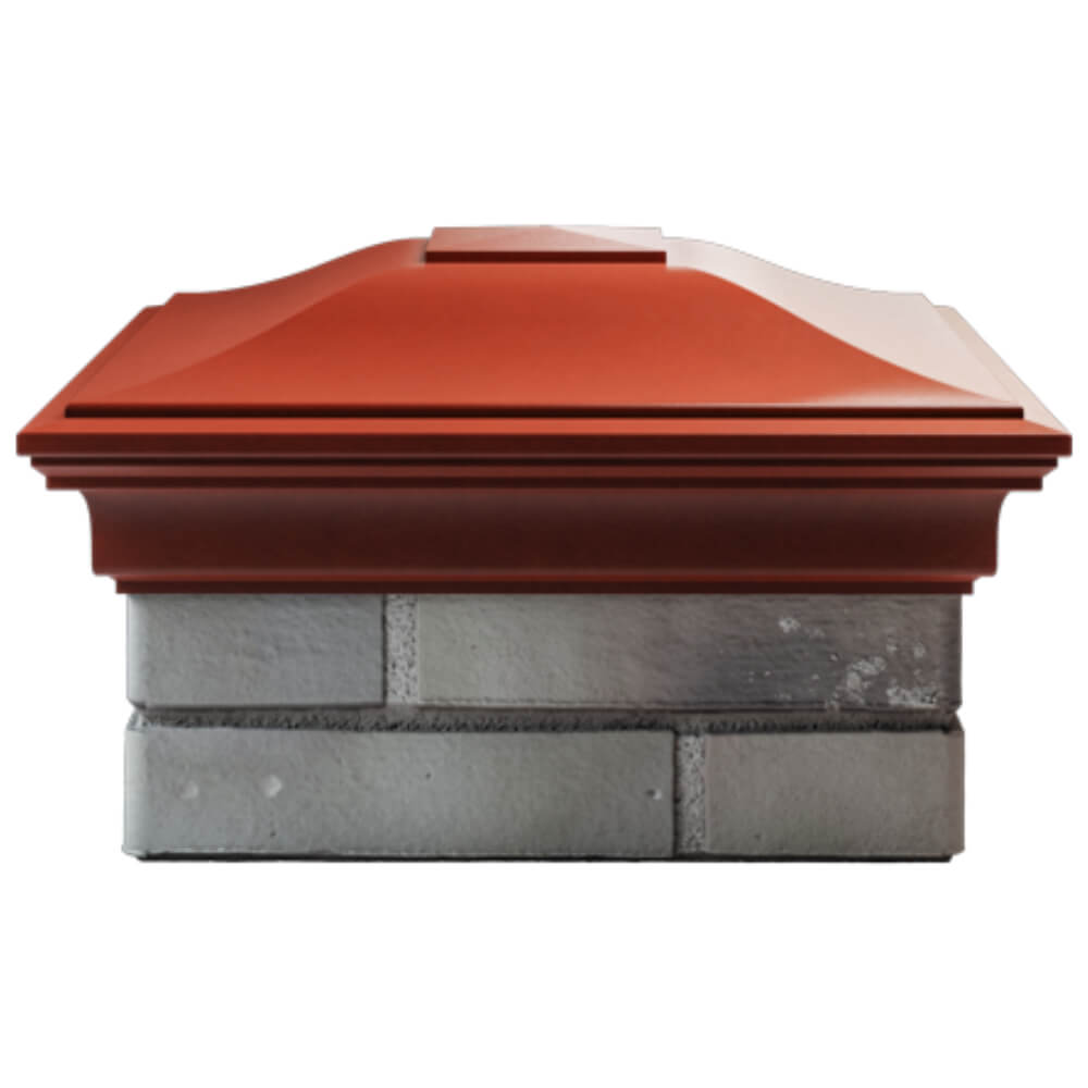 Колпак Zking Монблан Красный на столб 1.5х1.5 кирпича (385х385мм) Павловский Посад фото
