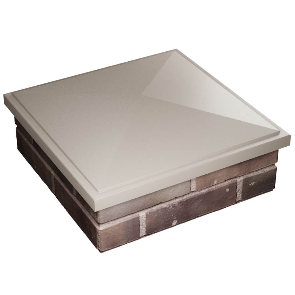 Колпак Zking БонаМоно Бежевый на столб 2х2 кирпича (515х515, 530х530мм) в Павловском Посаде фото