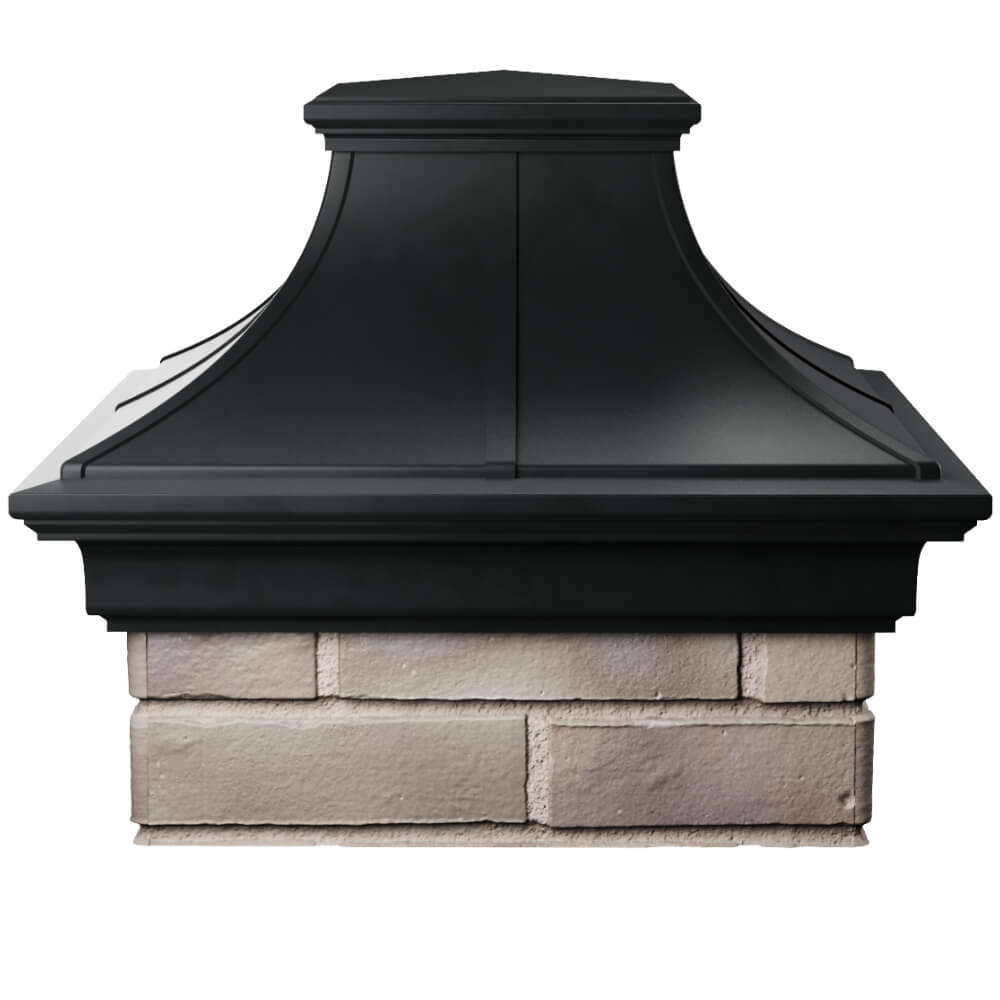 Колпак Zking Монблан Премиум Черный на столб 1.5х1.5 кирпича (385х385мм) Павловский Посад фото