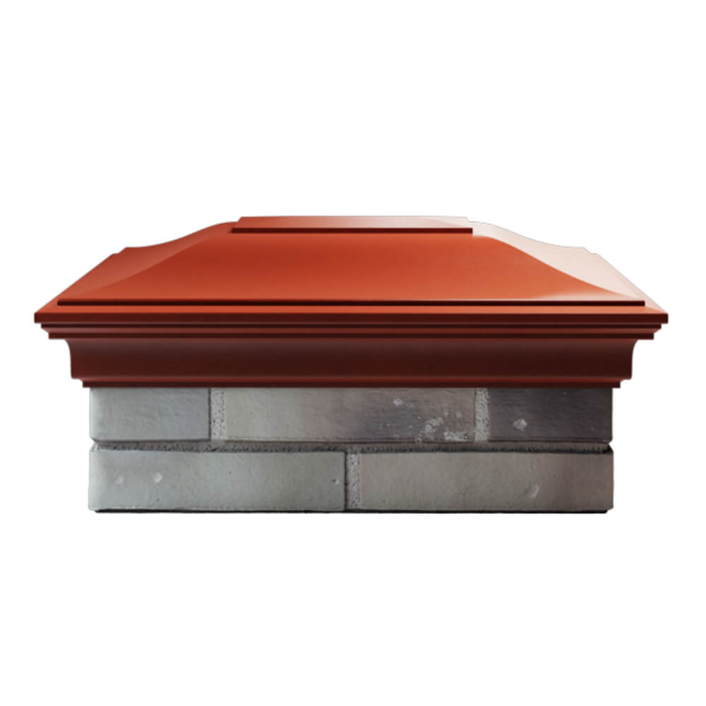 Колпак Zking Монблан Красный на столб 2х1.5 кирпича (515х385мм) в Павловском Посаде фото