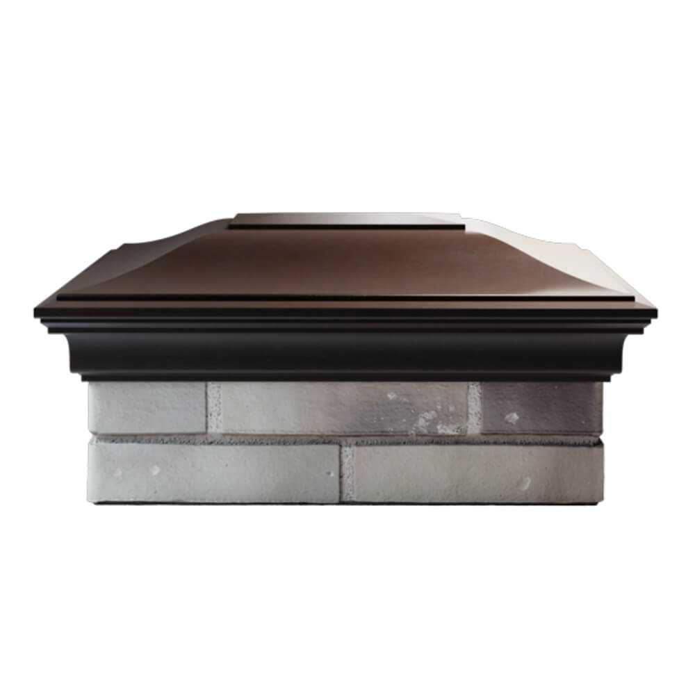 Колпак Zking Монблан Коричневый на столб 2х1.5 кирпича (515х385мм) в Павловском Посаде фото