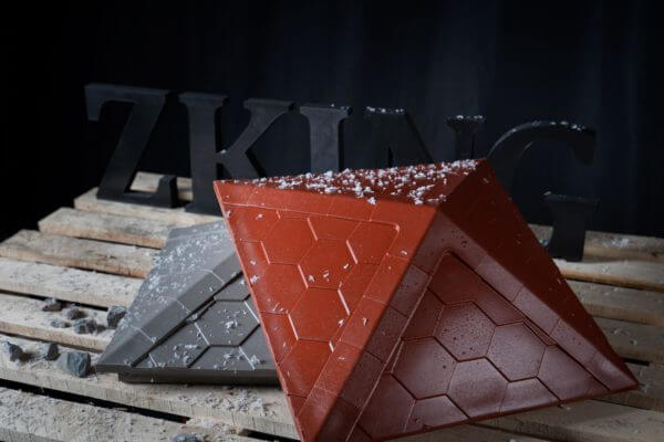 Колпак Zking Эверест Красный на столб 1.5х1.5 кирпича (390х390мм) в Павловском Посаде фото