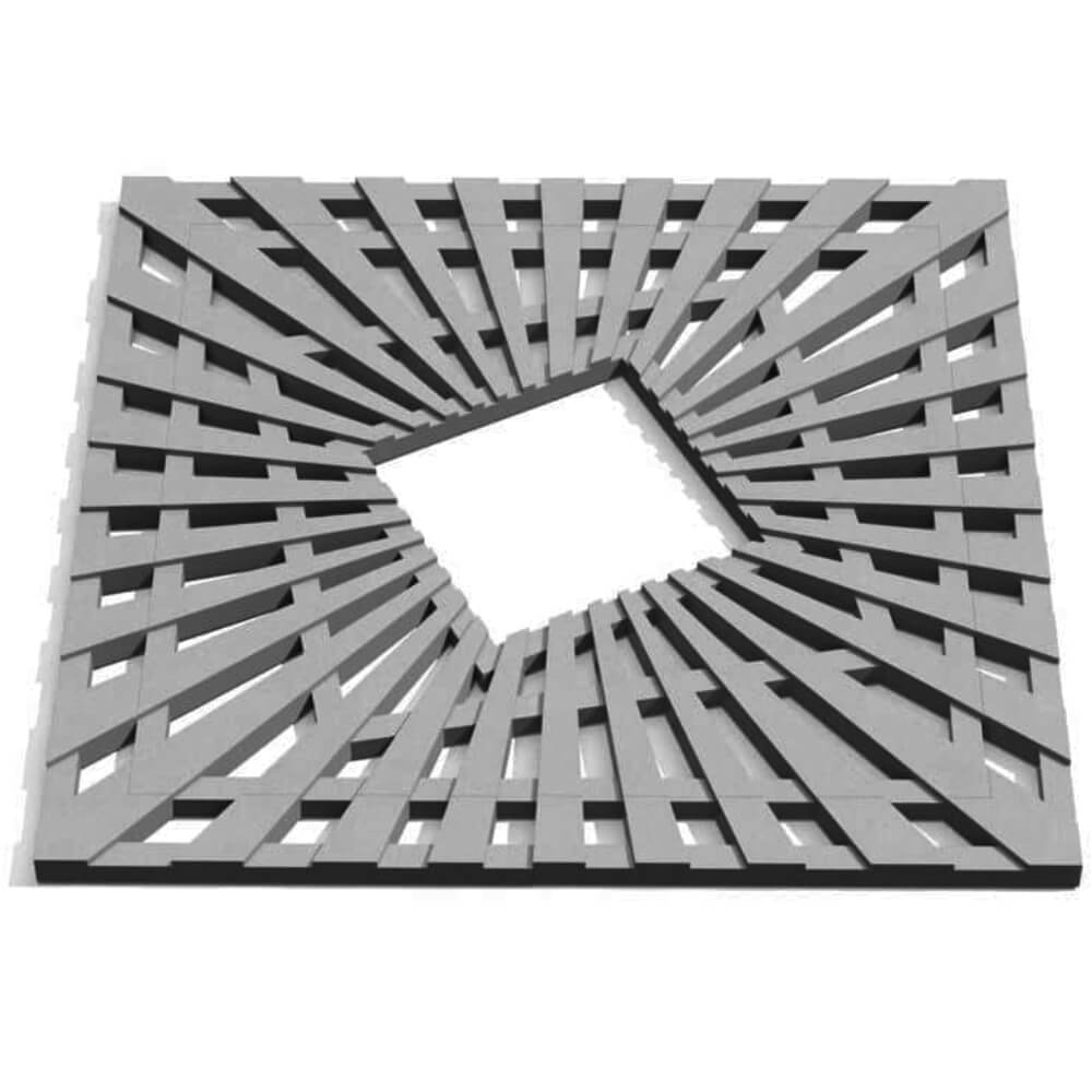 Приствольная решетка для дерева ZKING ATMOSPHERE 1.2х1.2м Серая Павловский Посад фото