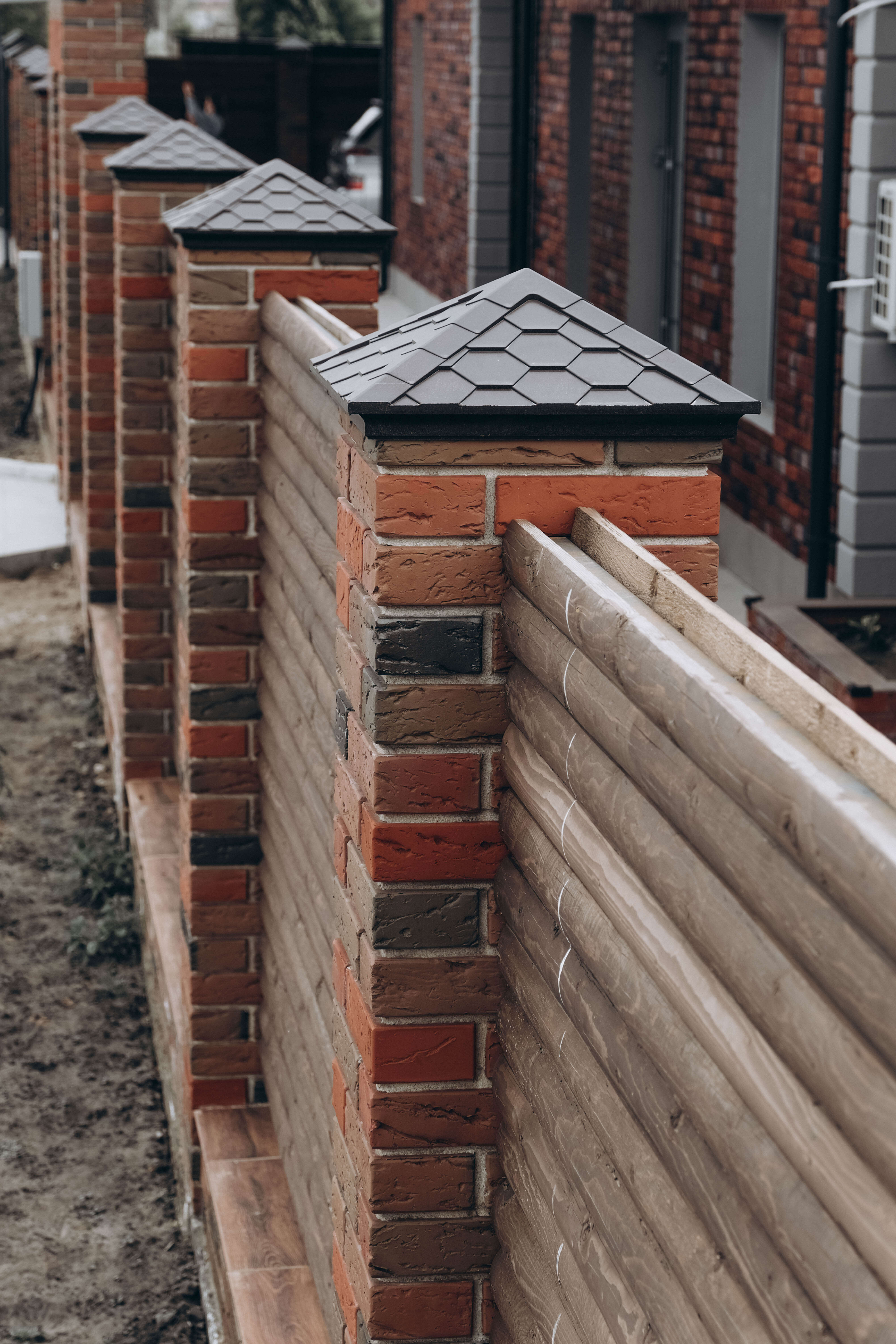 Колпак Zking Эверест Коричневый на столб 1.5х1.5 кирпича (390х390мм) в Павловском Посаде фото