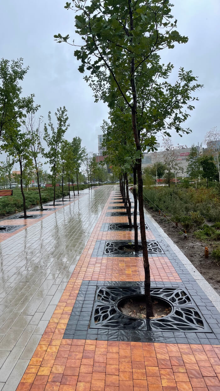 Приствольная решетка для дерева ZKING CRUST 1.2х1.2м Черная в Павловском Посаде фото