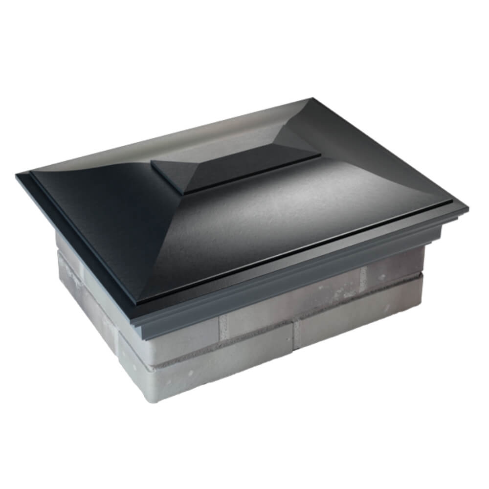 Колпак Zking Монблан Черный на столб 2х1.5 кирпича (515х385мм) Павловский Посад фото