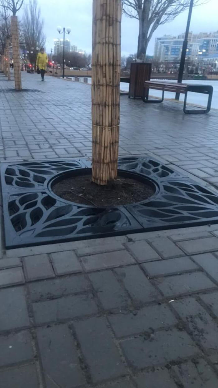 Приствольная решетка для дерева ZKING CRUST 1.2х1.2м Черная в Павловском Посаде фото