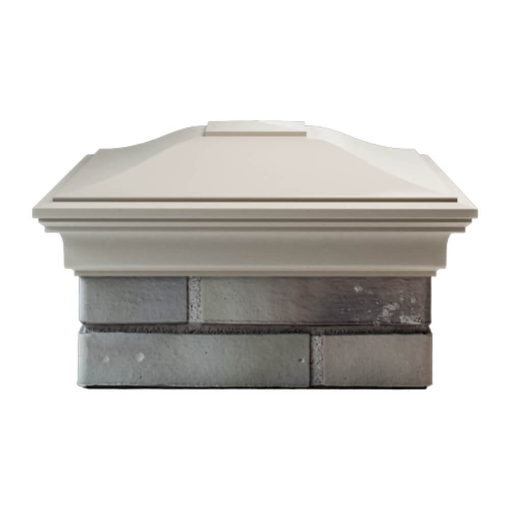 Колпак Zking Монблан Бежевый на столб 1.5х1.5 еврокирпича 0.7НФ (355х355мм) Павловский Посад фото