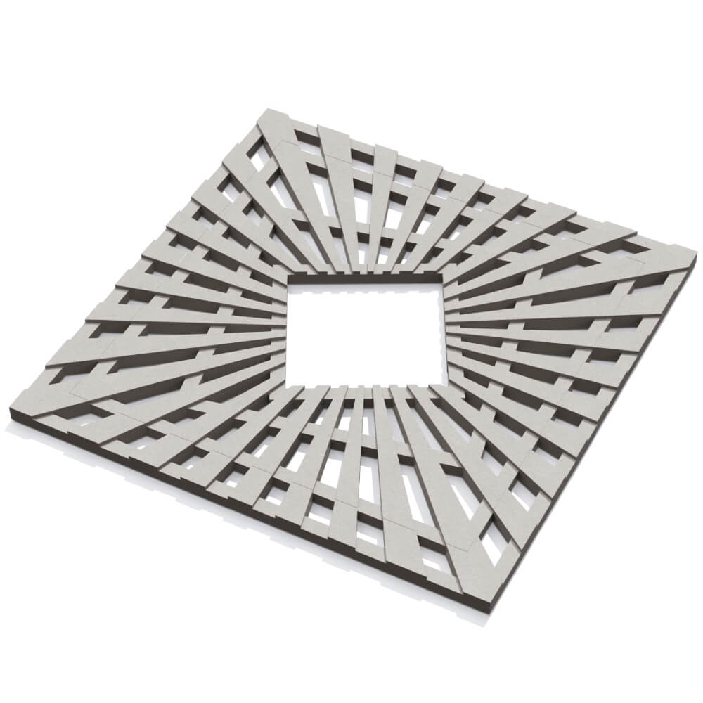 Приствольная решетка для дерева ZKING ATMOSPHERE 1.2х1.2м Бежевая в Павловском Посаде фото