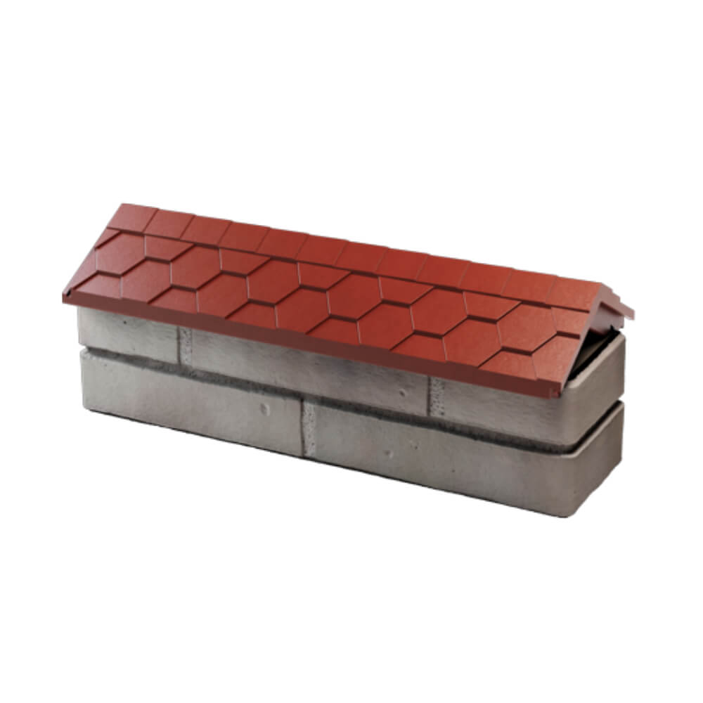 Парапет Zking Эверест Красный с посадкой на 0.5 кирпича (130мм) в Павловском Посаде фото