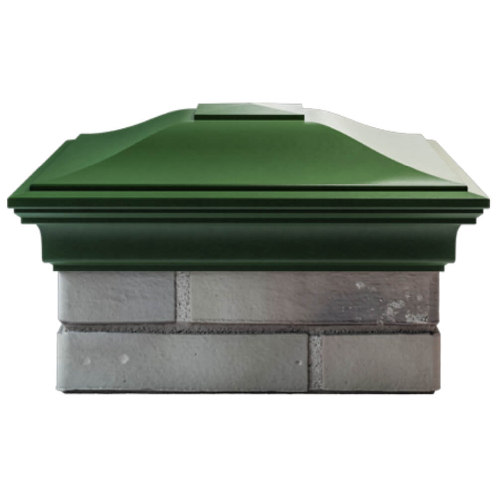 Колпак Zking Монблан Зеленый на столб 1.5х1.5 кирпича (385х385мм) Павловский Посад фото