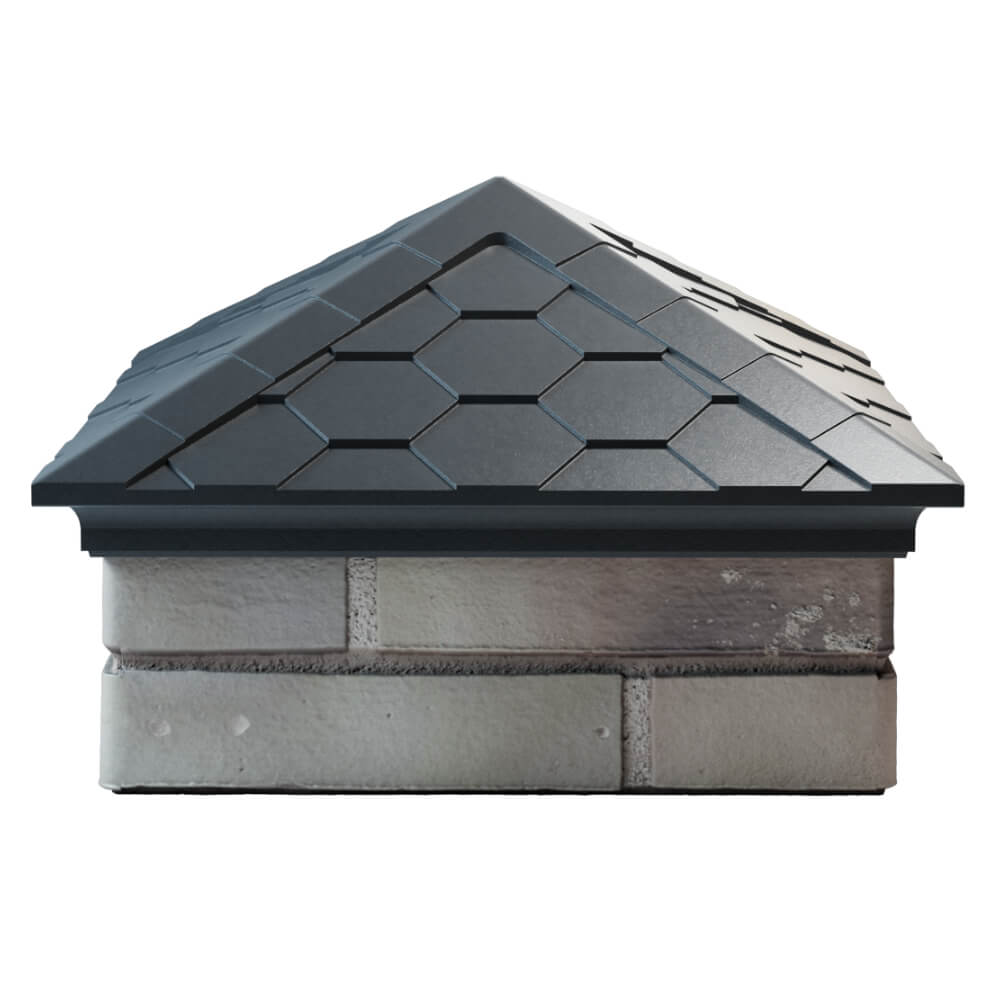 Колпак Zking Эверест Серый на столб 1.5х1.5 кирпича (390х390мм) Павловский Посад фото