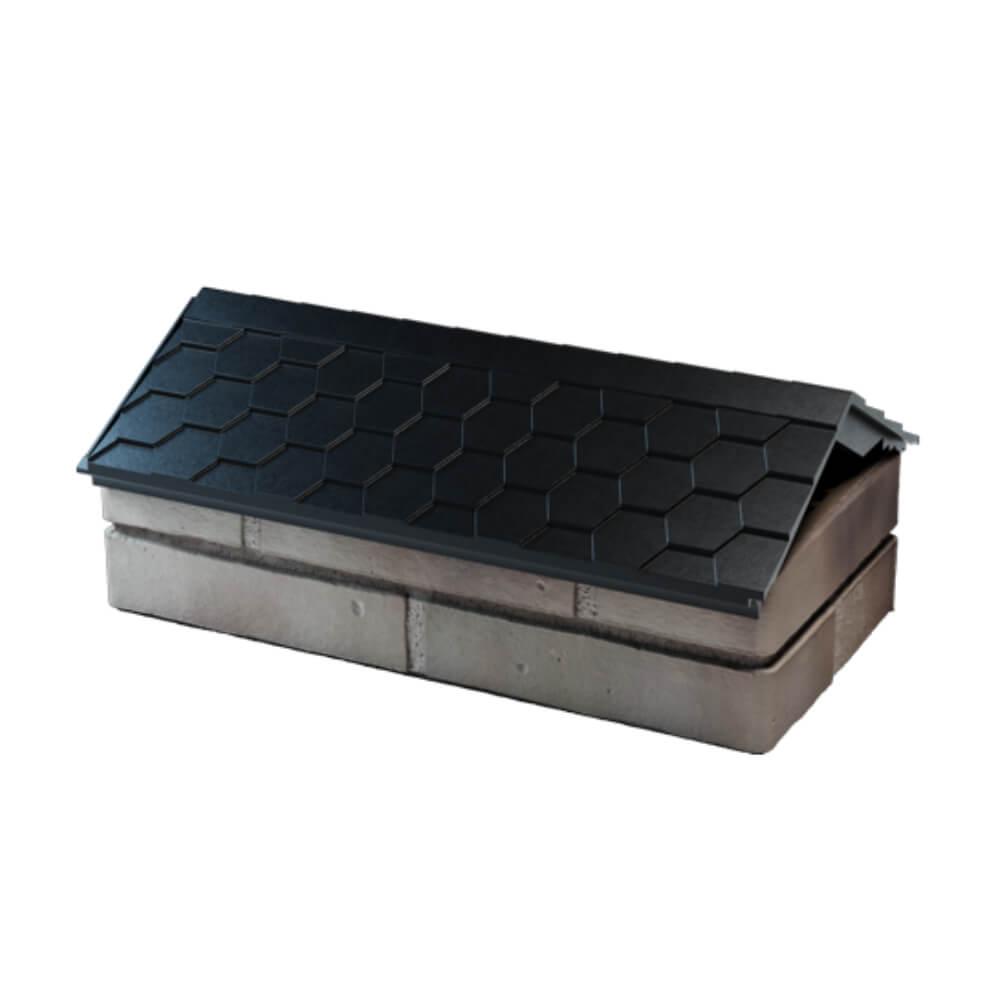 Парапет Zking Эверест Черный с посадкой на 1 кирпич (200/225/255мм) в Павловском Посаде фото