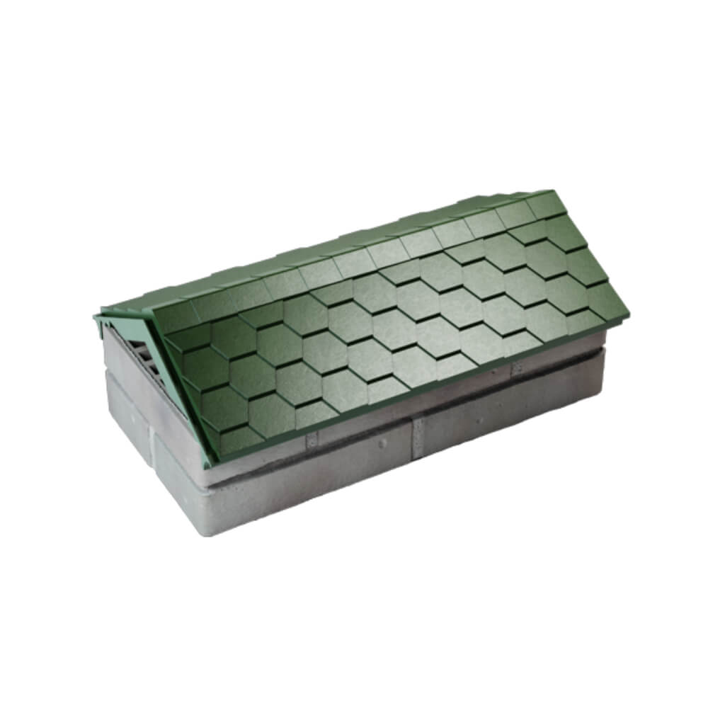 Парапет Zking Эверест Зеленый с посадкой на 1 кирпич (200/225/255мм) в Павловском Посаде фото