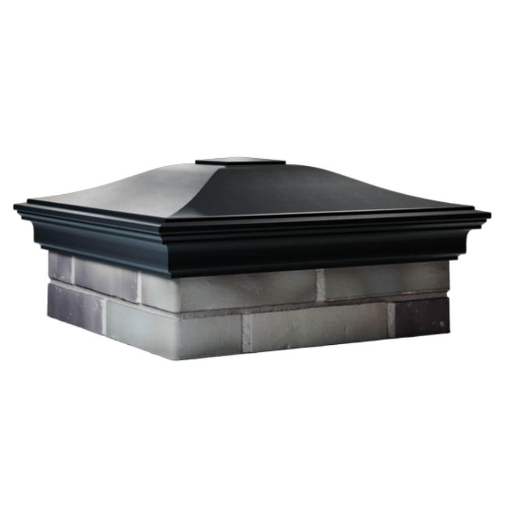 Колпак Zking Монблан Черный на столб 2х2 кирпича (515х515мм) в Павловском Посаде фото