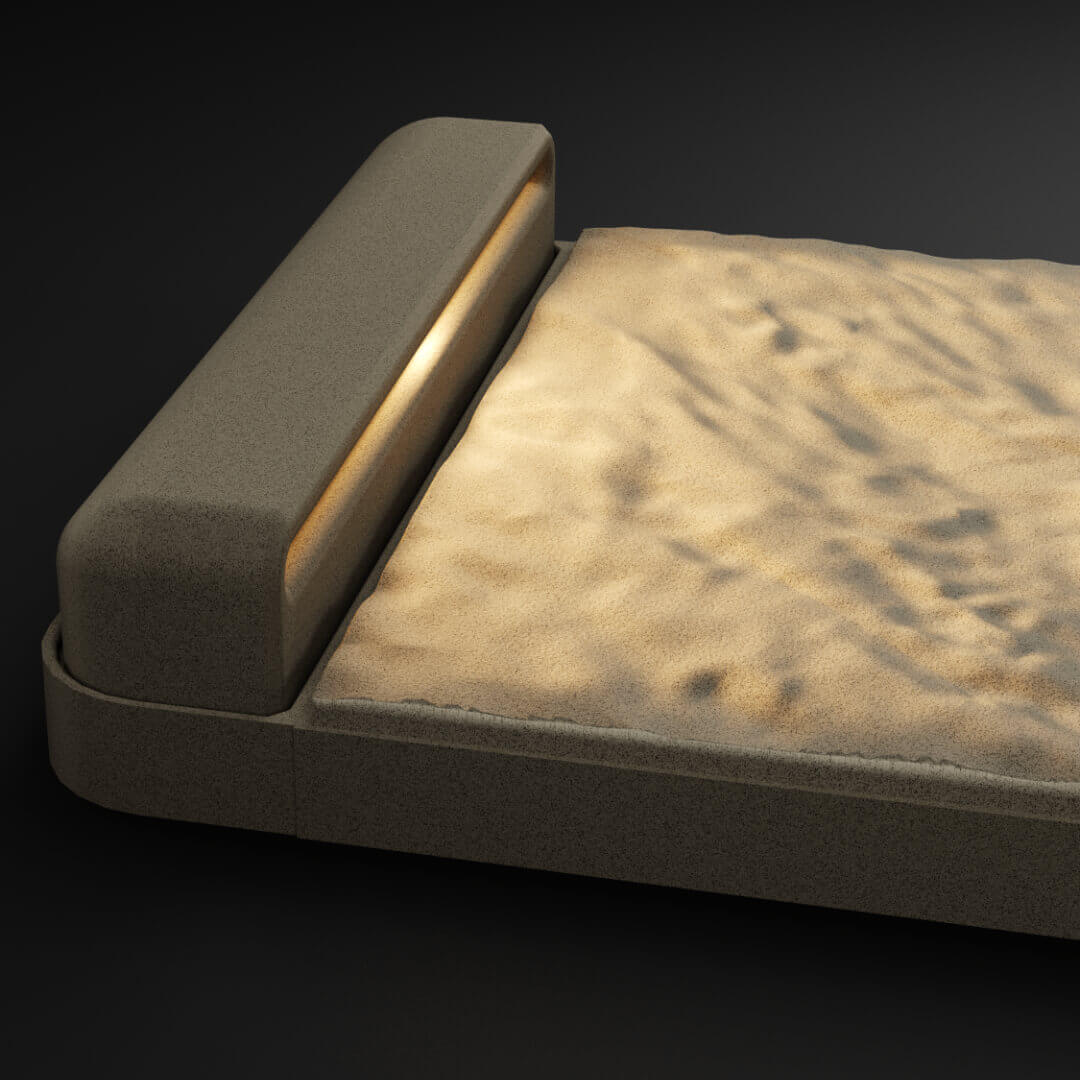 LED Светильник для шаговой плиты STONE Светлая Галька 330х75х98мм Павловский Посад фото