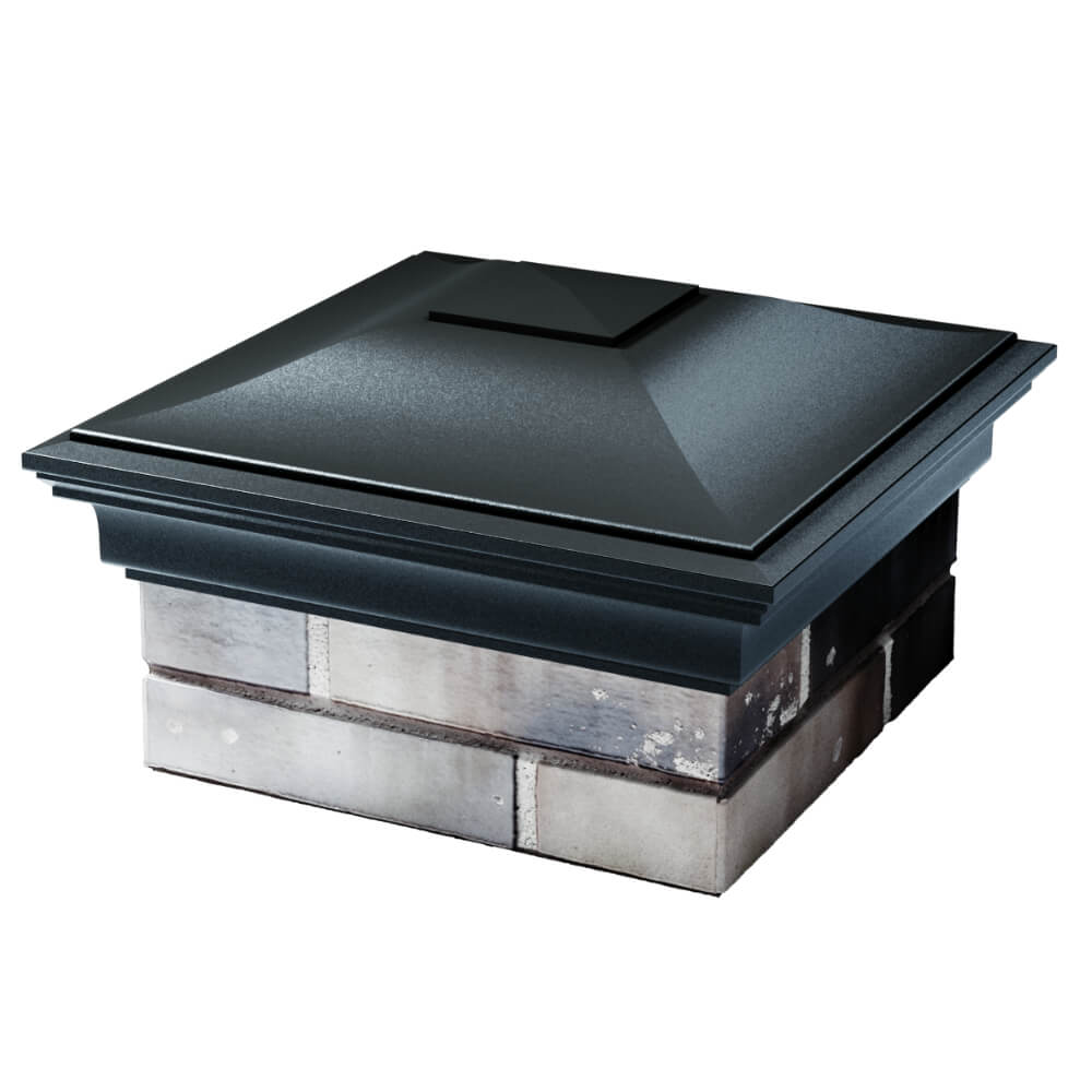 Колпак Zking Монблан Черный на столб 1.5х1.5 кирпича (385х385мм) в Павловском Посаде фото