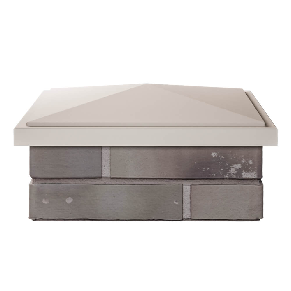 Колпак Zking БонаМоно Бежевый на столб 1.5х1.5 кирпича (385х385, 400х400мм) Павловский Посад фото