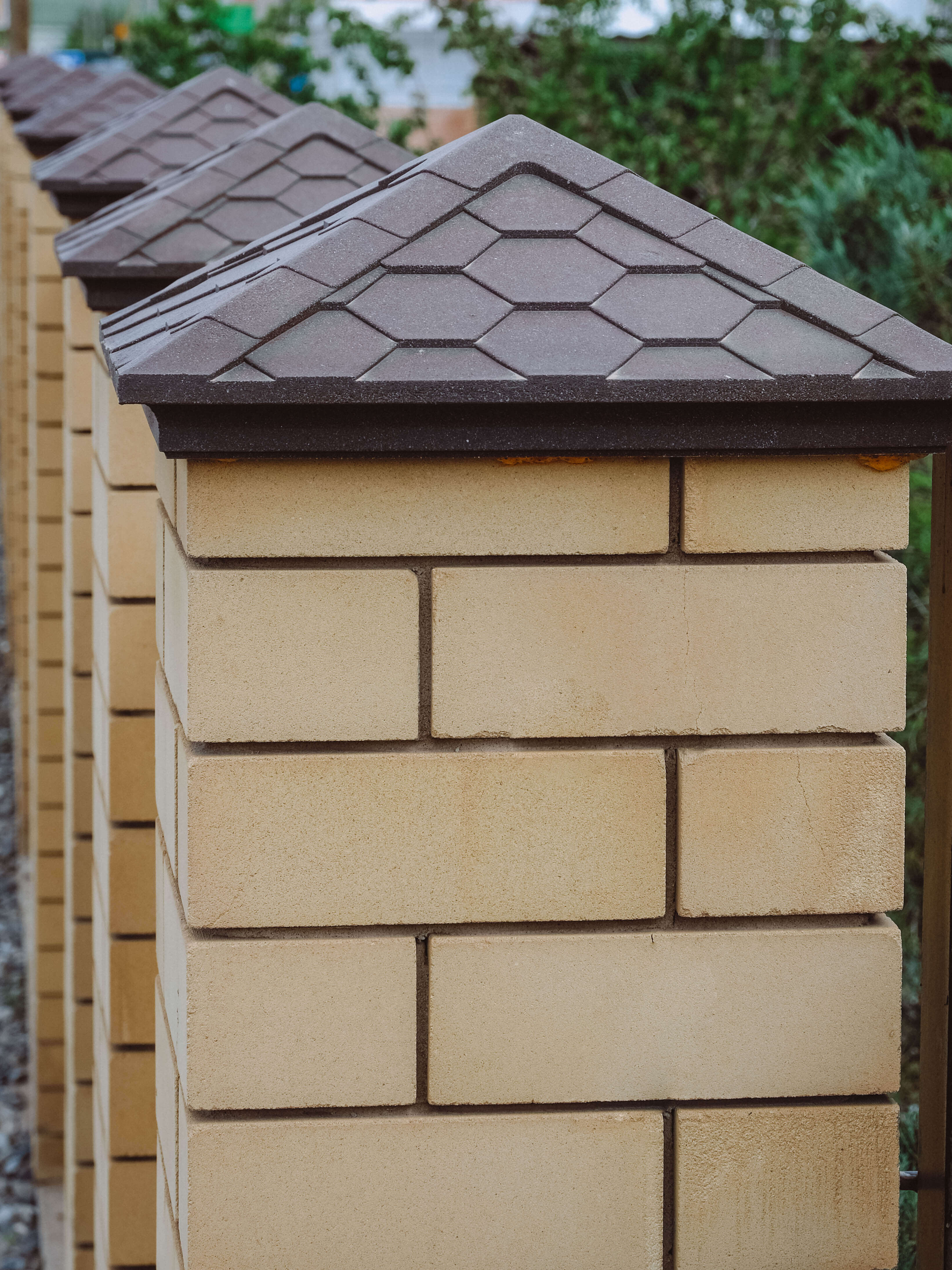 Колпак Zking Эверест Коричневый на столб 1.5х1.5 кирпича (390х390мм) в Павловском Посаде фото