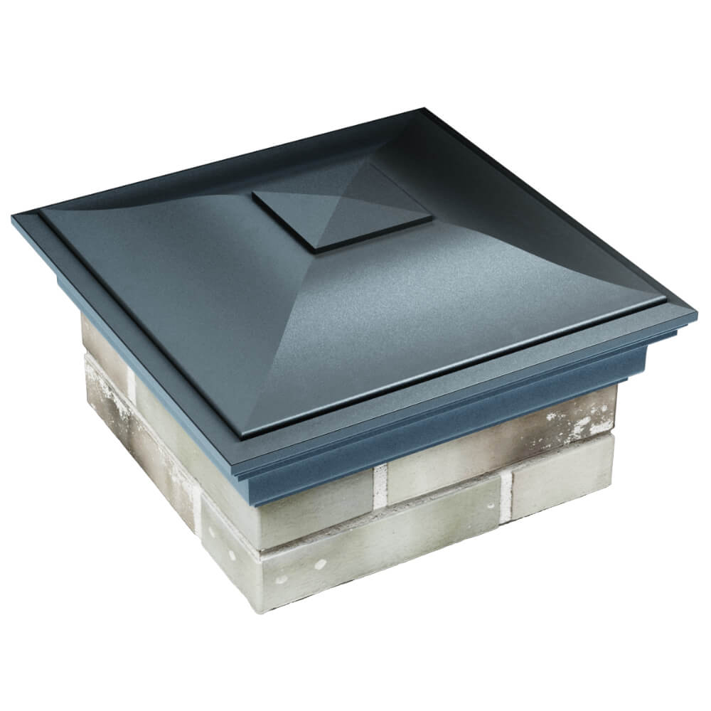 Колпак Zking Монблан Серый на столб 1.5х1.5 кирпича (385х385мм) в Павловском Посаде фото