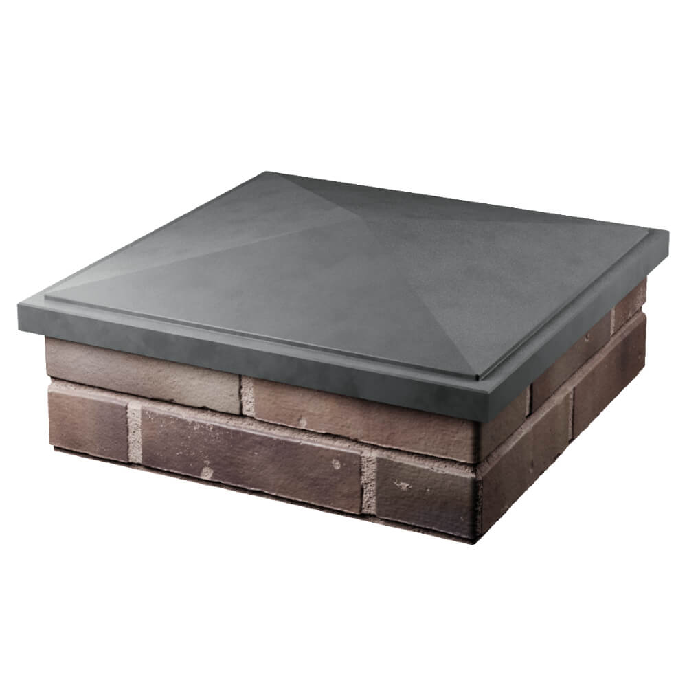 Колпак Zking БонаМоно Серый на столб 2х2 кирпича (515х515, 530х530мм) в Павловском Посаде фото