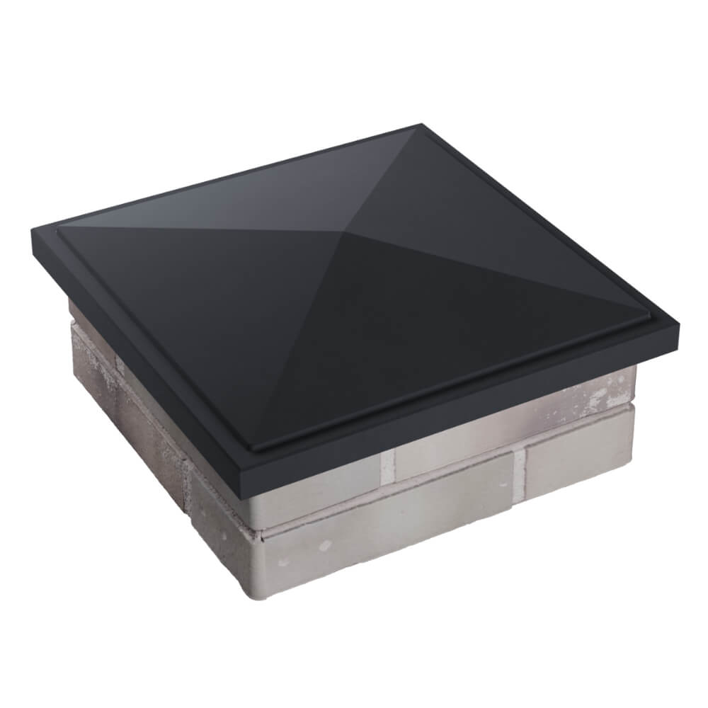 Колпак Zking БонаМоно Серый на столб 1.5х1.5 кирпича (385х385, 400х400мм) в Павловском Посаде фото