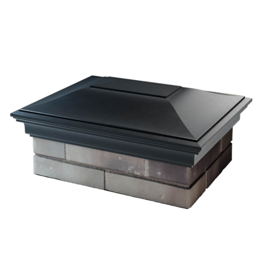 Колпак Zking Монблан Черный на столб 2х1.5 кирпича (515х385мм) в Павловском Посаде фото