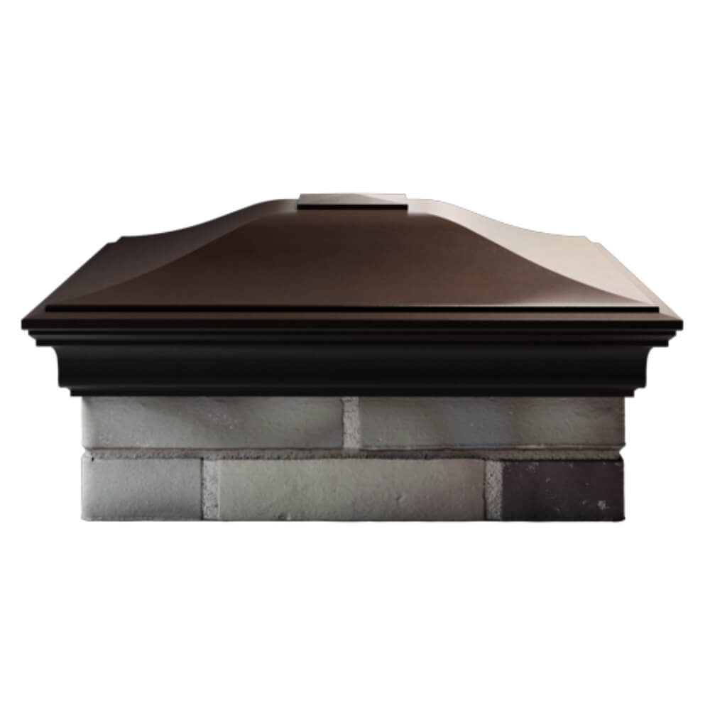 Колпак Zking Монблан Коричневый на столб 2х2 кирпича (515х515мм) в Павловском Посаде фото