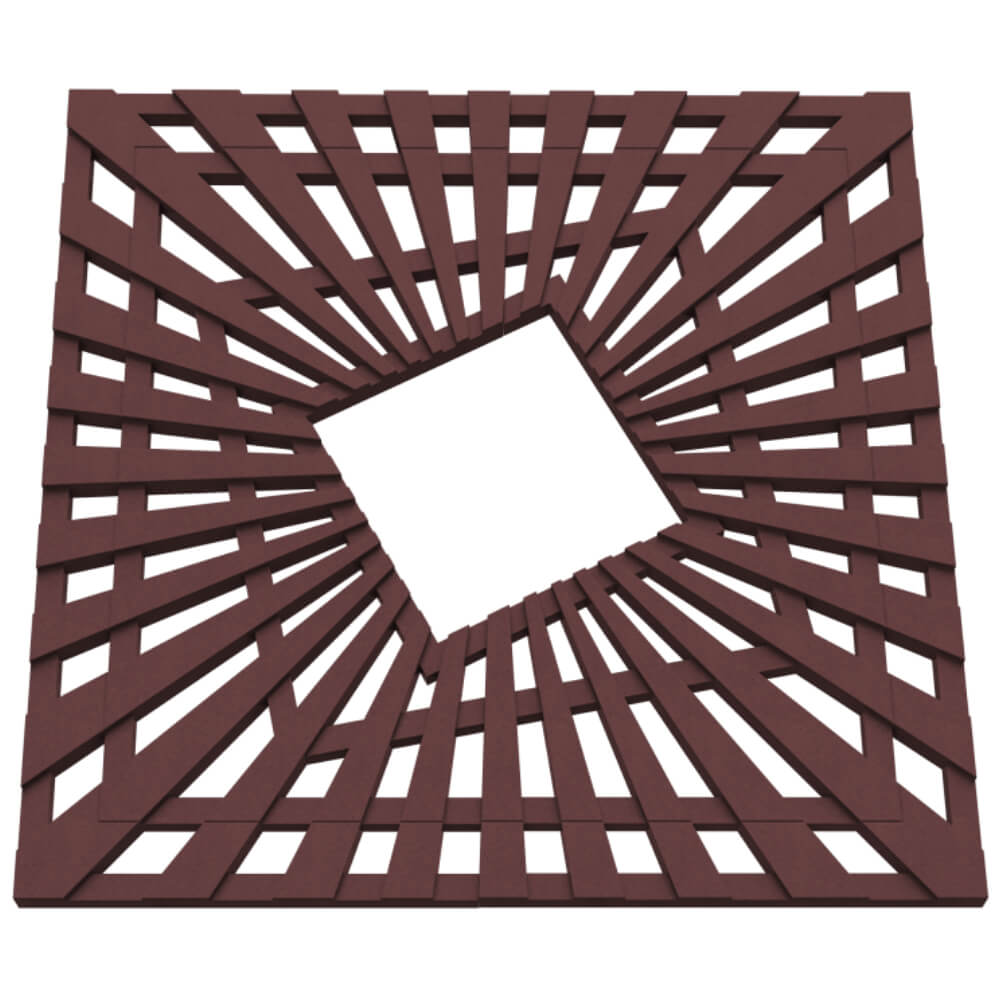 Приствольная решетка для дерева ZKING ATMOSPHERE 1.2х1.2м Коричневая в Павловском Посаде фото