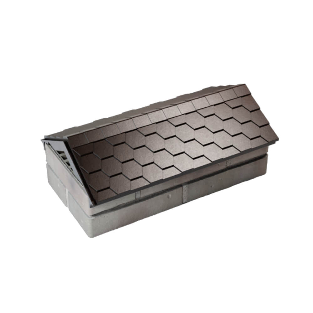 Парапет Zking Эверест Коричневый с посадкой на 1 кирпич (200/225/255мм) в Павловском Посаде фото