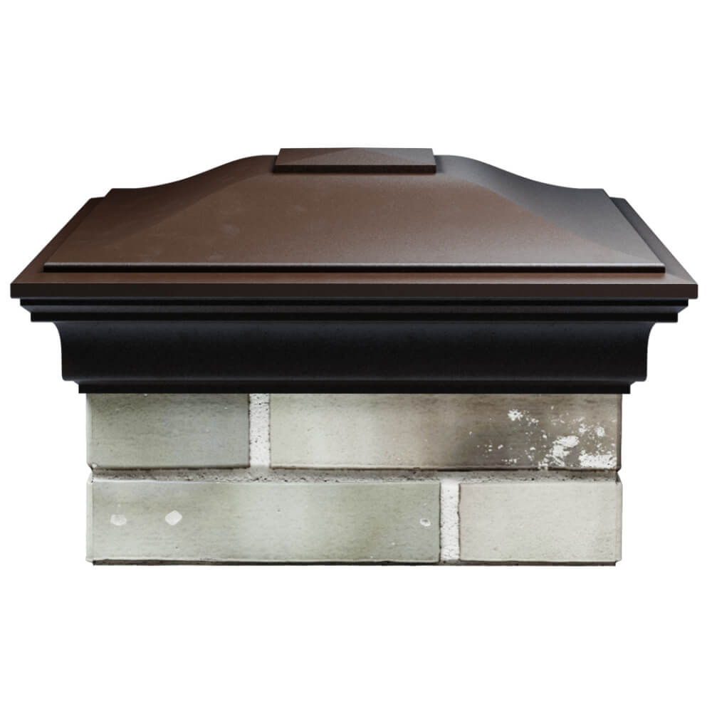 Колпак Zking Монблан Коричневый на столб 1.5х1.5 кирпича (385х385мм) Павловский Посад фото