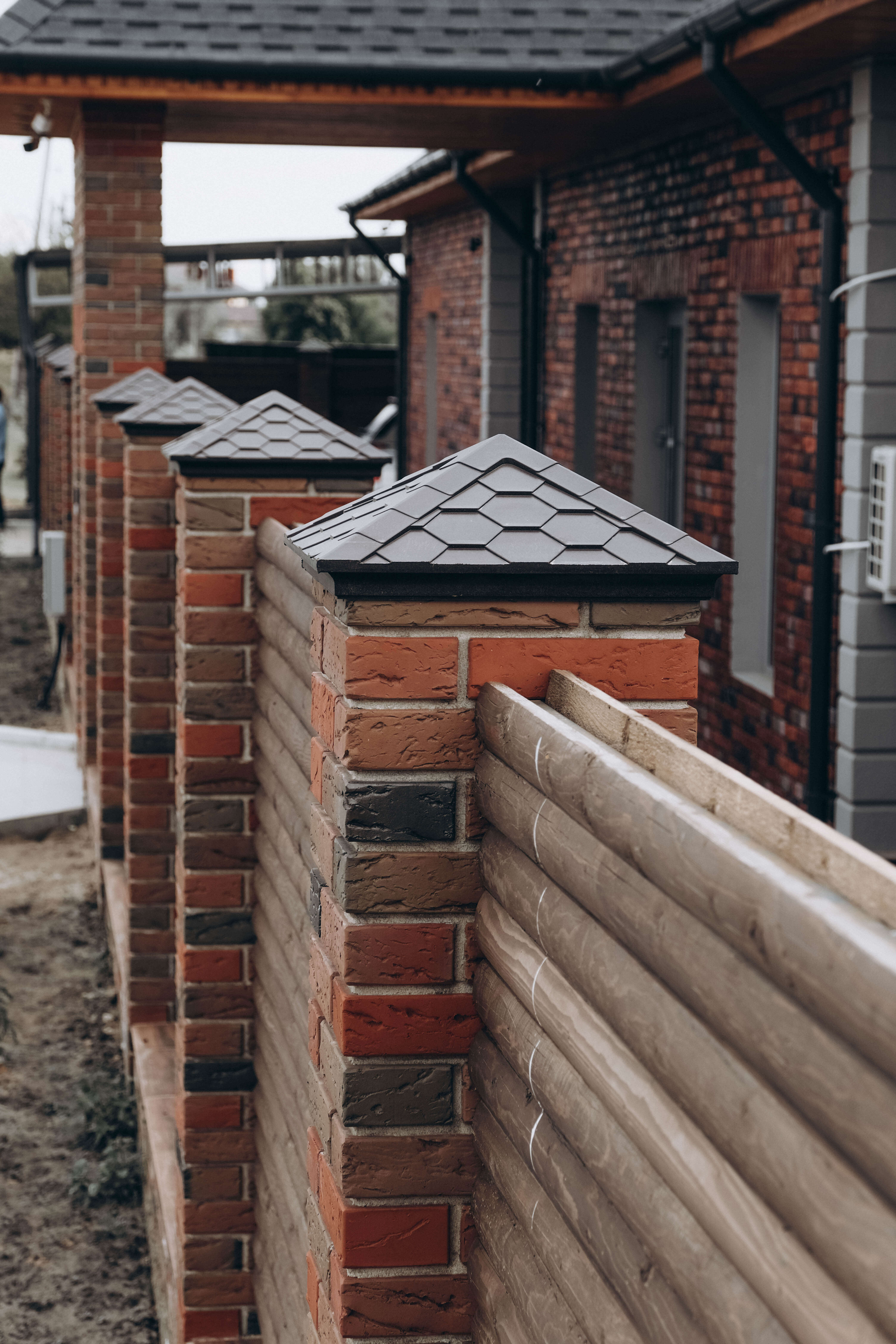 Колпак Zking Эверест Коричневый на столб 1.5х1.5 кирпича (390х390мм) в Павловском Посаде фото