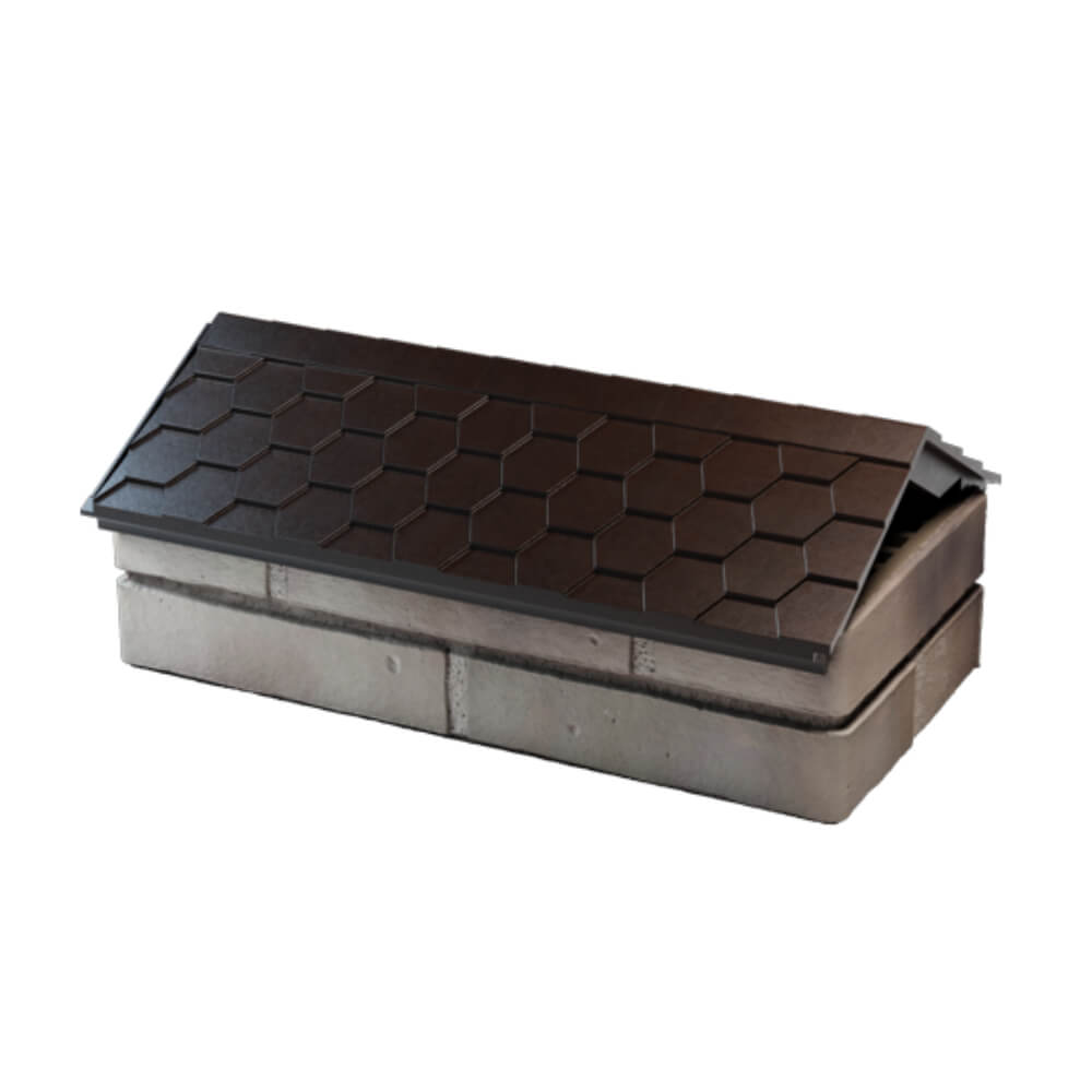 Парапет Zking Эверест Коричневый с посадкой на 1 кирпич (200/225/255мм) в Павловском Посаде фото