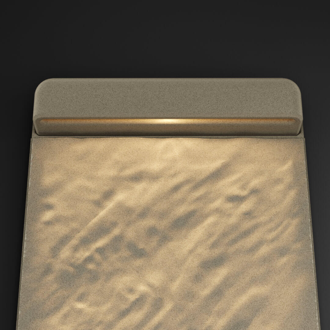 LED Светильник для шаговой плиты STONE Светлая Галька 330х75х98мм в Павловском Посаде фото