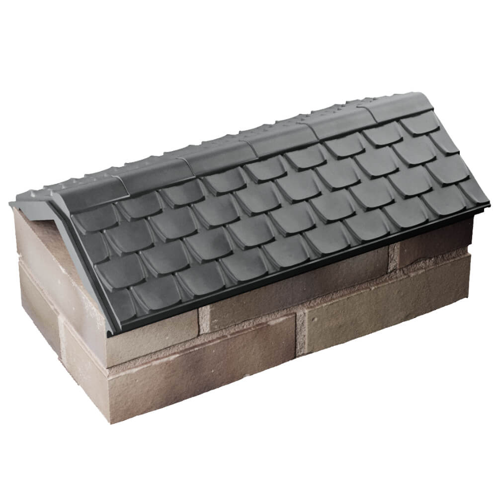 Парапет Zking Эльбрус Серый с посадкой на 1 кирпич (255мм) в Павловском Посаде фото