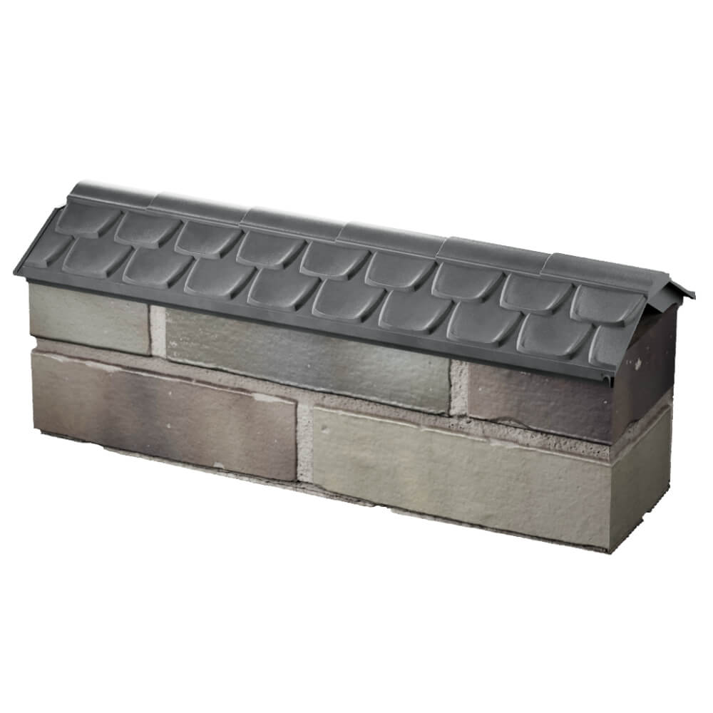 Парапет Zking Эльбрус Серый с посадкой на 0.5 кирпича (130мм) в Павловском Посаде фото