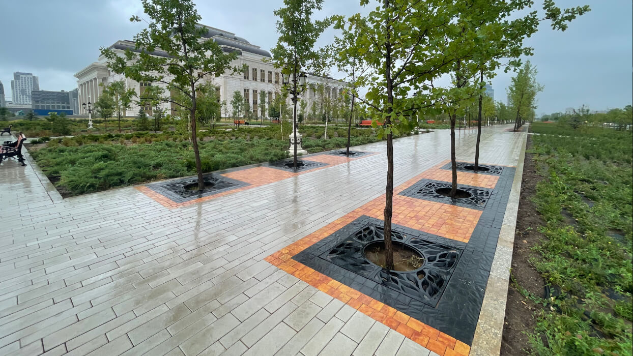 Приствольная решетка для дерева ZKING CRUST 1.2х1.2м Черная в Павловском Посаде фото