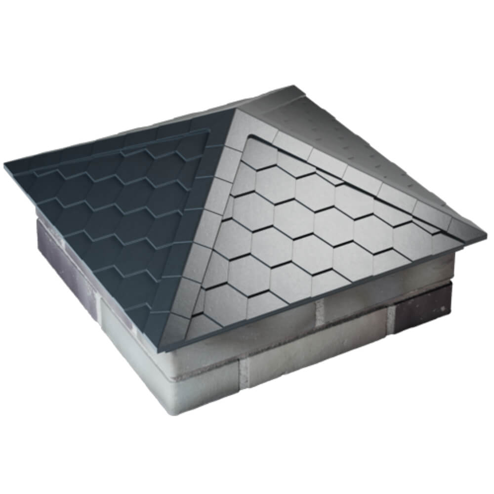 Колпак Zking Эверест Серый на столб 2х2 кирпича (535х535мм) Павловский Посад фото