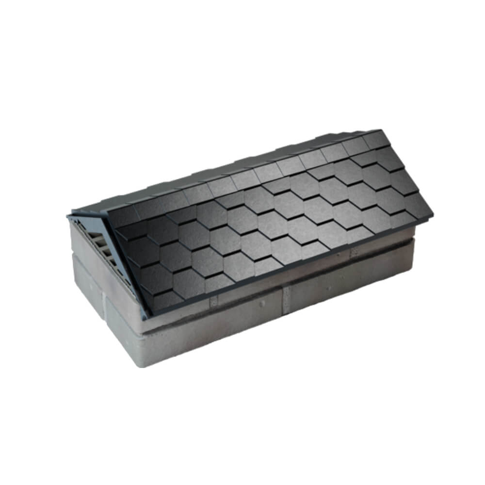 Парапет Zking Эверест Черный с посадкой на 1 кирпич (200/225/255мм) в Павловском Посаде фото