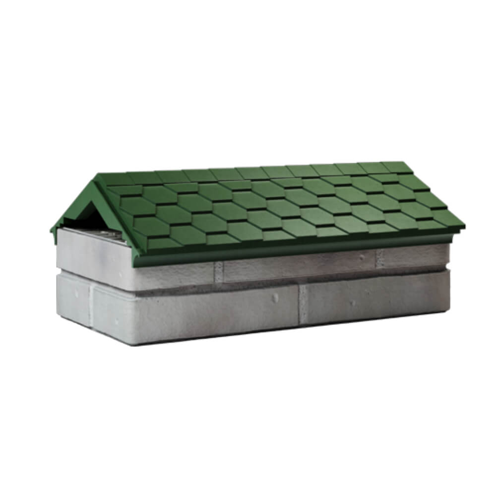 Парапет Zking Эверест Зеленый с посадкой на 1 кирпич (200/225/255мм) Павловский Посад фото