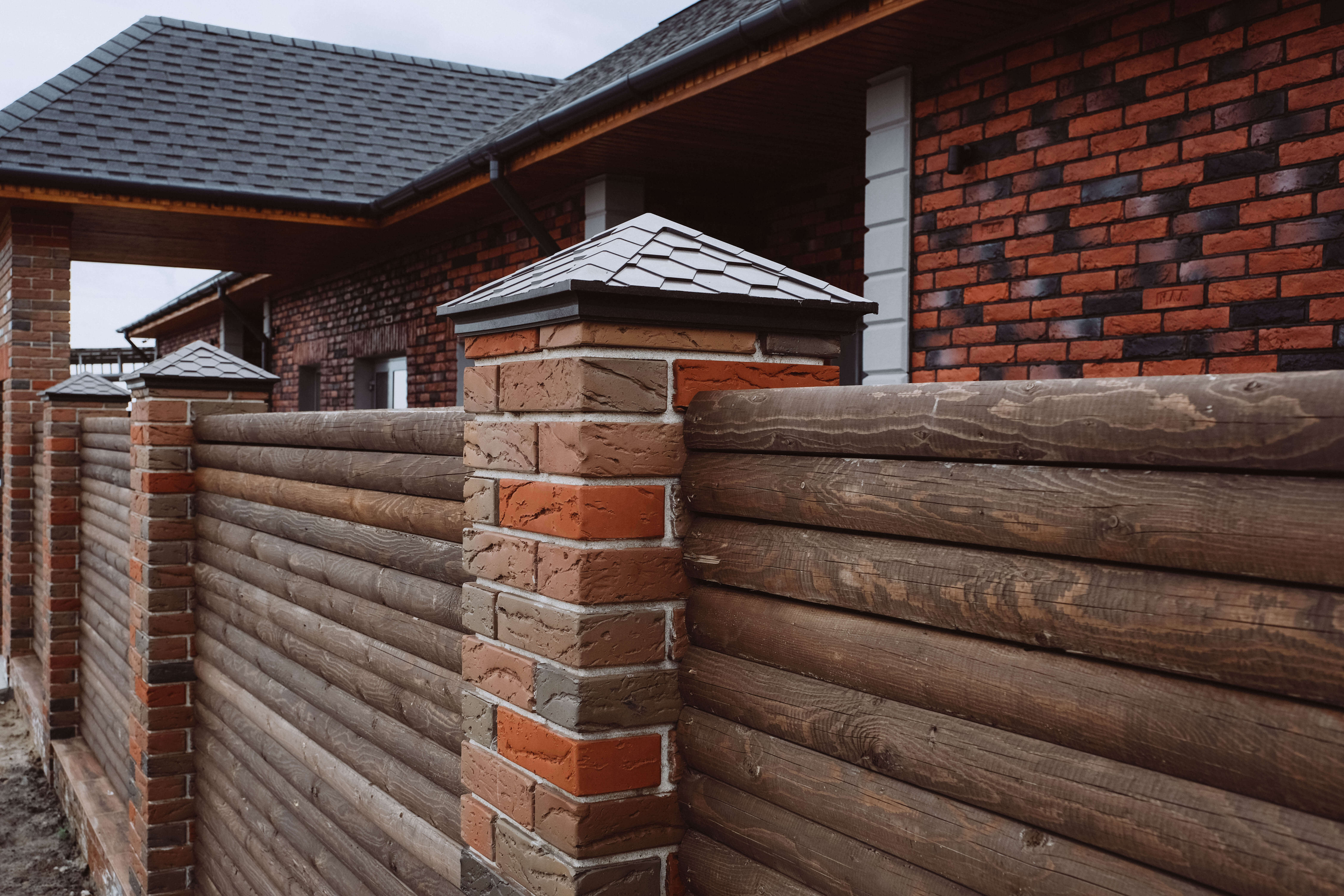 Колпак Zking Эверест Коричневый на столб 1.5х1.5 кирпича (390х390мм) в Павловском Посаде фото