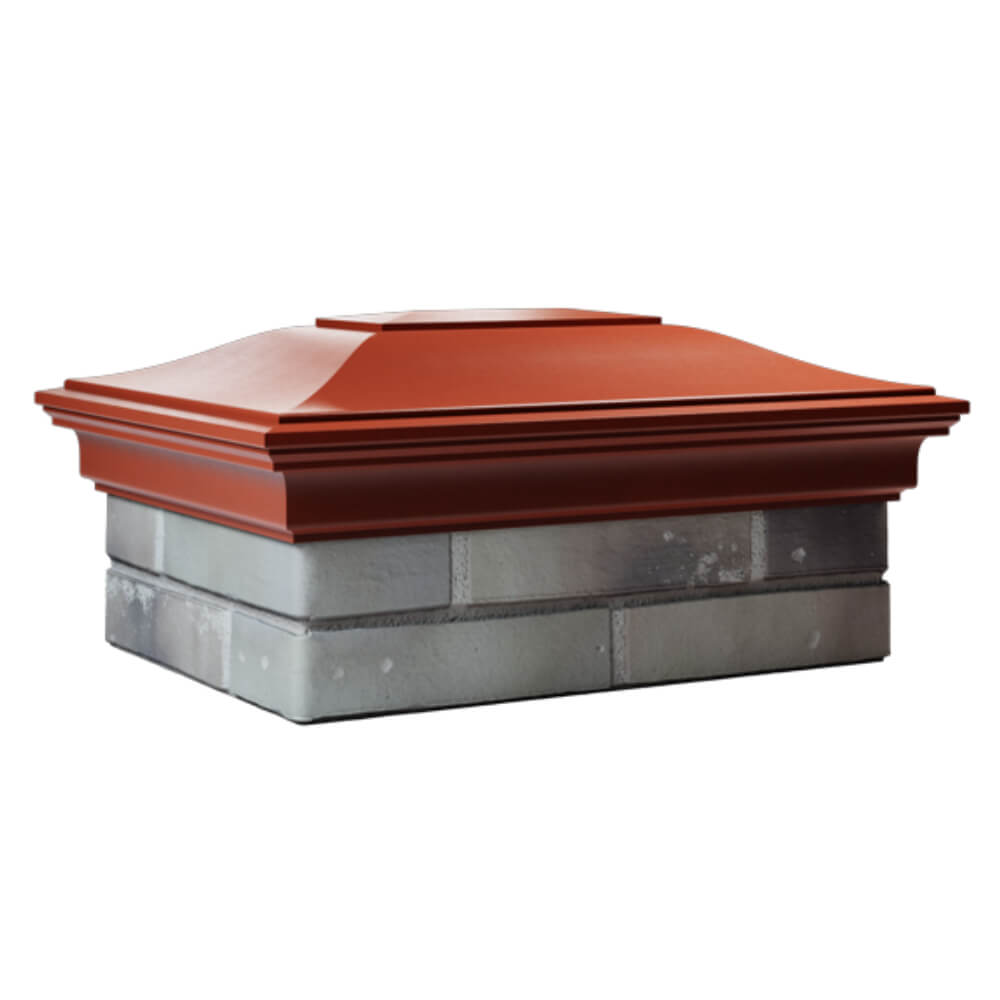 Колпак Zking Монблан Красный на столб 2х1.5 кирпича (515х385мм) в Павловском Посаде фото