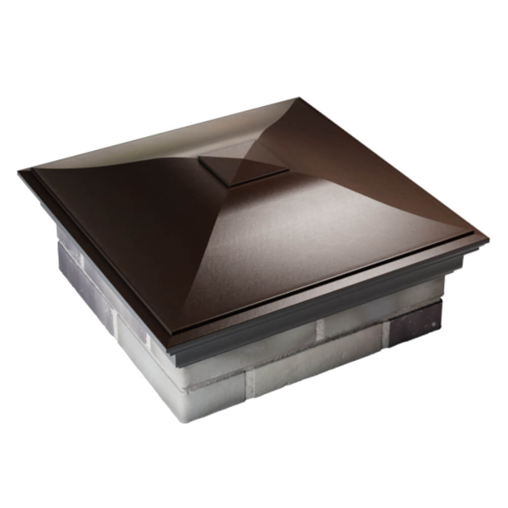 Колпак Zking Монблан Коричневый на столб 2х2 кирпича (515х515мм) Павловский Посад фото