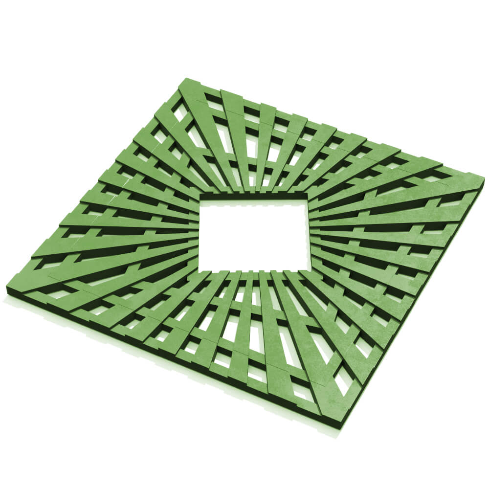 Приствольная решетка для дерева ZKING ATMOSPHERE 1.2х1.2м Зеленая в Павловском Посаде фото