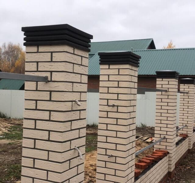 Колпак Zking Бона ХайТек Коричневый на столб 1.5х1.5 кирпича (385х385мм) в Павловском Посаде фото