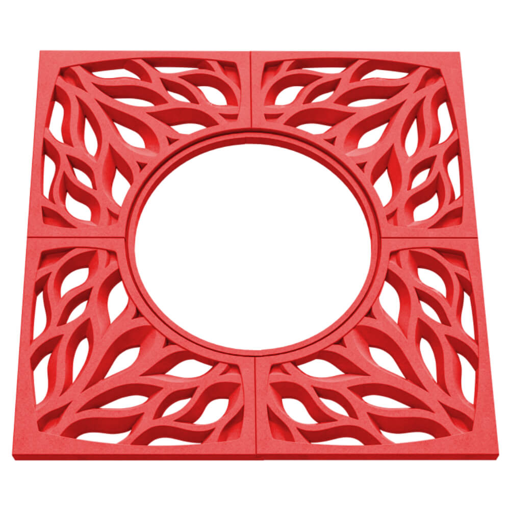 Приствольная решетка для дерева ZKING CRUST 1.2х1.2м Красная в Павловском Посаде фото