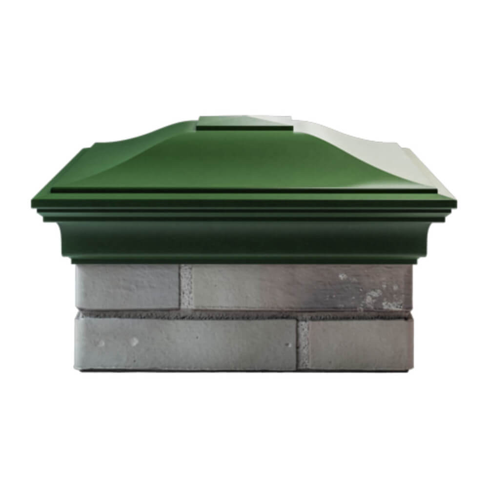 Колпак Zking Монблан Зеленый на столб 1.5х1.5 еврокирпича 0.7НФ (355х355мм) Павловский Посад фото